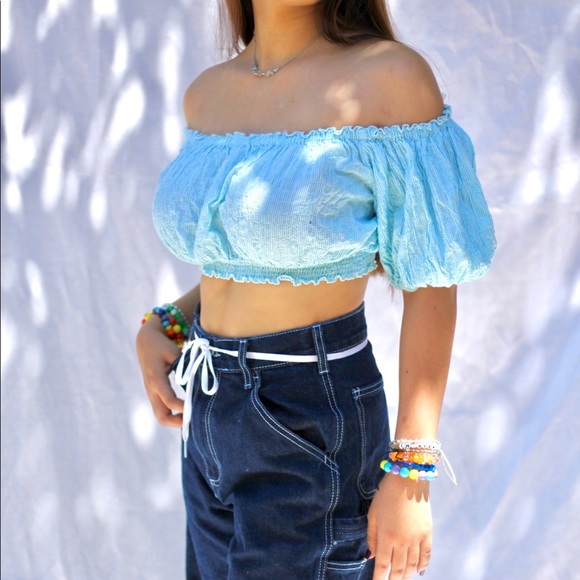 Urban Outfitters - Off the shoulder crop top - Picture 2 of 3